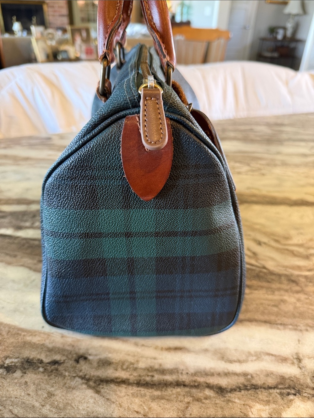 Polo by Ralph Lauren Boston Bag Tote with Brown Leather Trim- STUNNING - Picture 5 of 11
